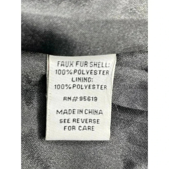 Fever colorblock Leopard Faux Fur Coat size M NWT - Picture 10 of 12